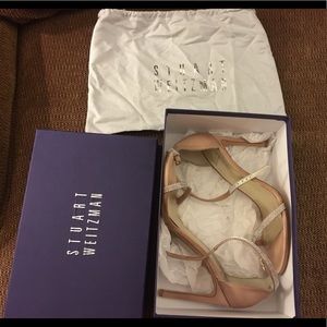 Stuart Weitzman Nudist Crystal Strappy Sandal